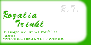rozalia trinkl business card